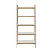 Parker - Bookcase With 5 Shelves - Off White / Natural - R&R Furniture Gallery (Fountain Valley, CA)