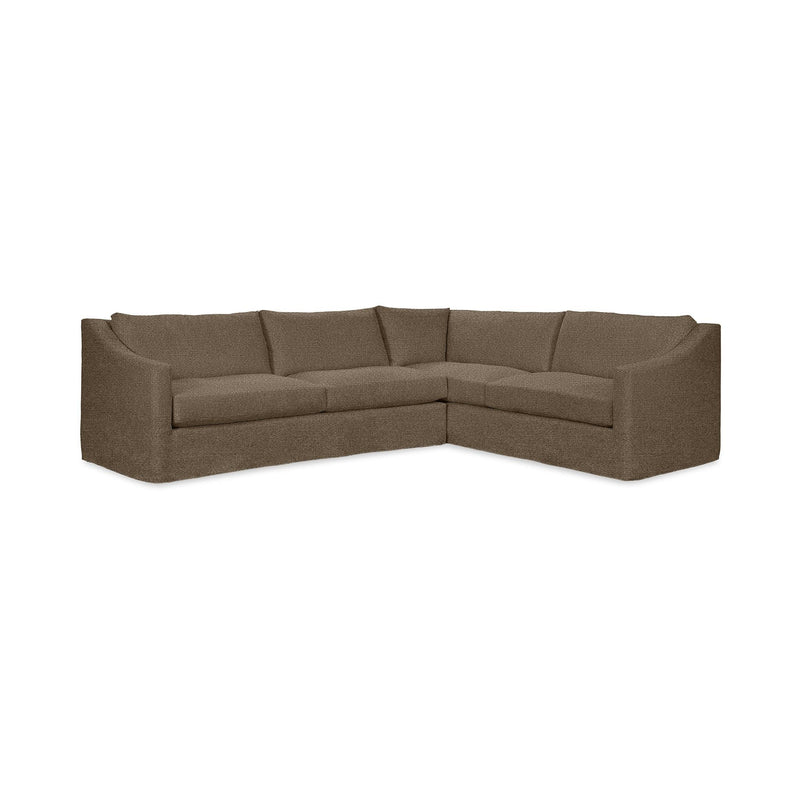 Classic Home Kipton upholstered corner sectional in a cozy stationary sectional with plush fabric and modern design.