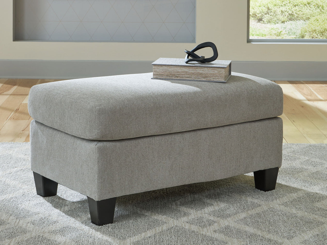 Willarae - Ottoman - Taupe - R&R Furniture Gallery (Fountain Valley, CA)