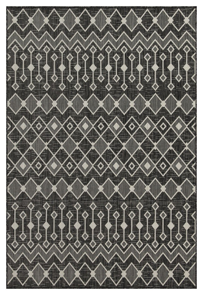 Sunshine - 5'3" X 7'3" Indoor, Outdoor Area Rug - Anthracite - R&R Furniture Gallery (Fountain Valley, CA)