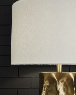 Marshawn - Metal Table Lamp - Gold Finish - R&R Furniture Gallery (Fountain Valley, CA)