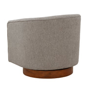Miramar - Swivel Barrel Chair With Wooden Base - R&R Furniture Gallery (Fountain Valley, CA)