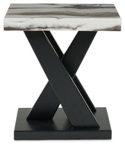 Cendill - Occasional Table Set (Set of 3) - Dark Brown / White / Black - R&R Furniture Gallery (Fountain Valley, CA)