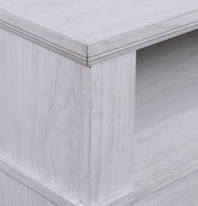 Terra - TV Stand Console With Fireplace - White Walnut - R&R Furniture Gallery (Fountain Valley, CA)