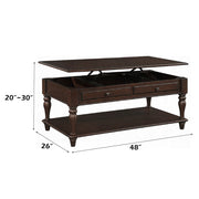 Farrel - Coffee Table With Lift Top - Walnut - R&R Furniture Gallery (Fountain Valley, CA)