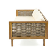 Claremont - 3 Seater Daybed Teak Acacia Wood Water Resistant Cushions - R&R Furniture Gallery (Fountain Valley, CA)