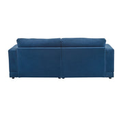 Modern Square Arm Sofa With Soft Fabric Upholstery, Deep Cushions - R&R Furniture Gallery (Fountain Valley, CA)