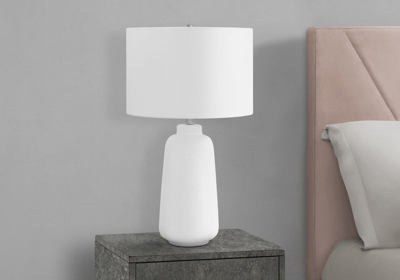 Lighting, Table Lamp, Ceramic, Modern - Cream - R&R Furniture Gallery (Fountain Valley, CA)