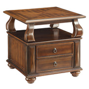 Amado - End Table - Walnut - R&R Furniture Gallery (Fountain Valley, CA)