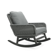 Contemporary Minimalist Wicker Rocking Chair With Soft Cushions - R&R Furniture Gallery (Fountain Valley, CA)