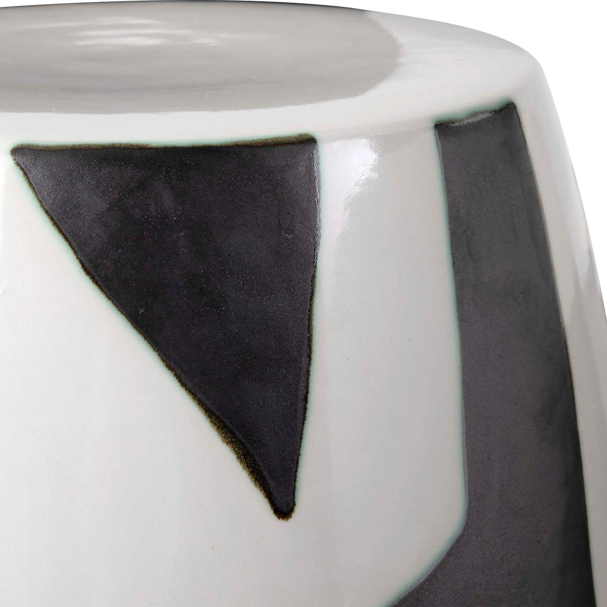 Figurative - Garden Stool - Black / White