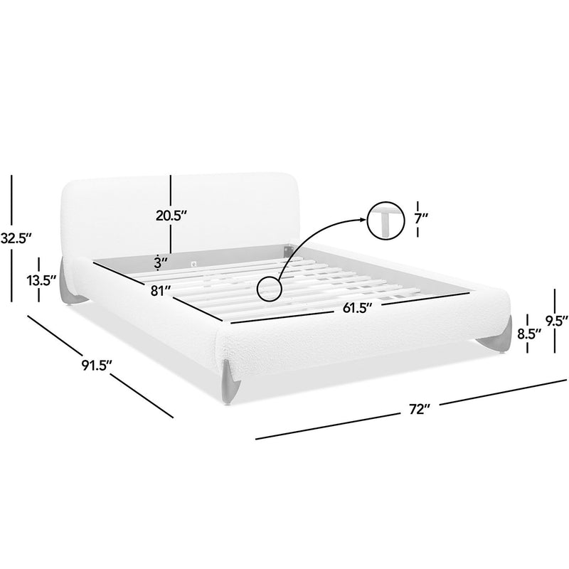 Alpine - Puffy Modern Platform Bed - R&R Furniture Gallery (Fountain Valley, CA)