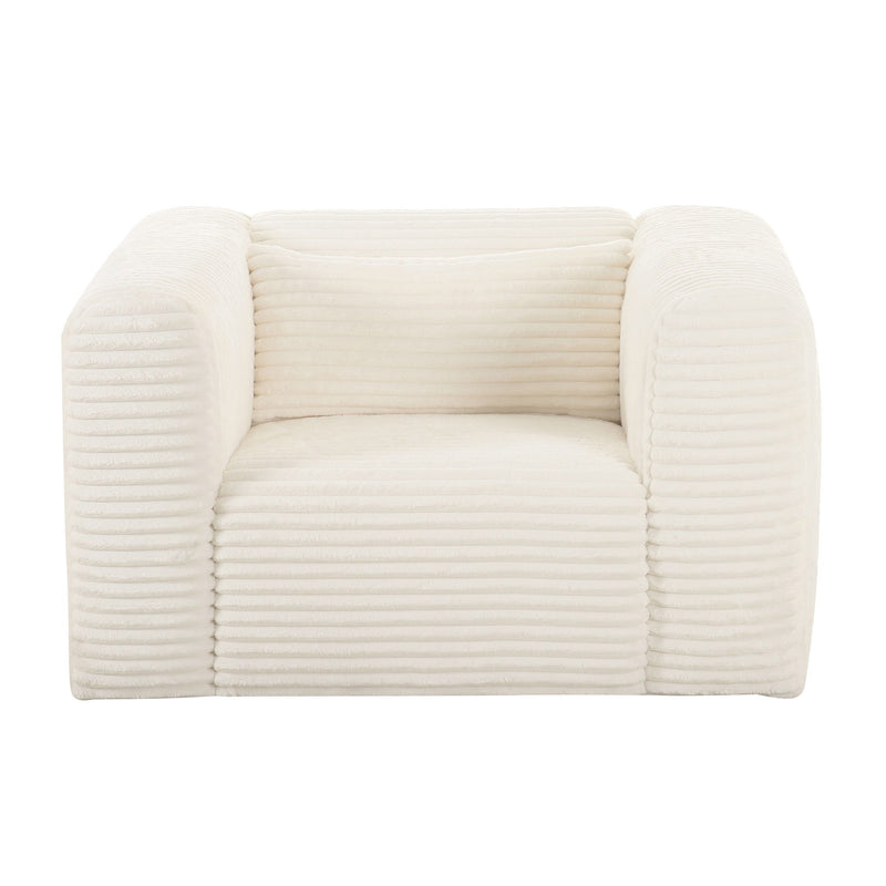 Tarra - Fluffy Oversized Corduroy Armchair - R&R Furniture Gallery (Fountain Valley, CA)