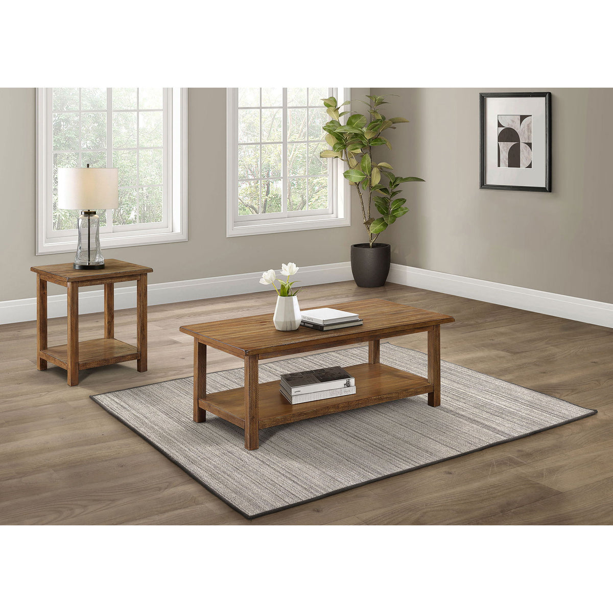 Castleton - Coffee And End Table Set With Storage