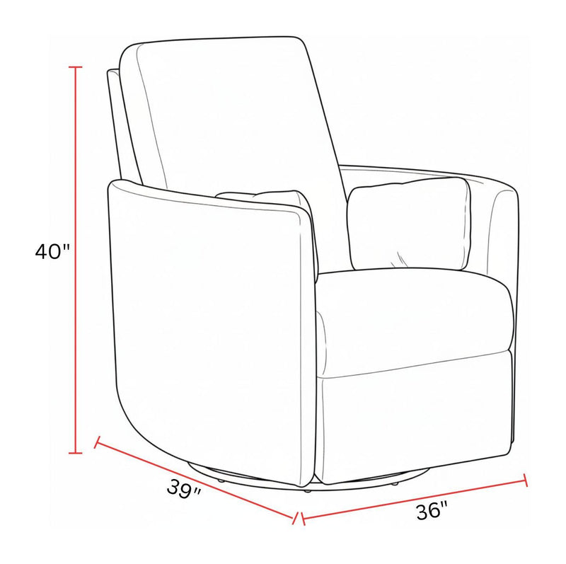 Turner - Manual Swivel Glider Recliner - R&R Furniture Gallery (Fountain Valley, CA)