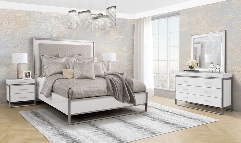 Marquee - Wall Mirror - Cloud White - R&R Furniture Gallery (Fountain Valley, CA)