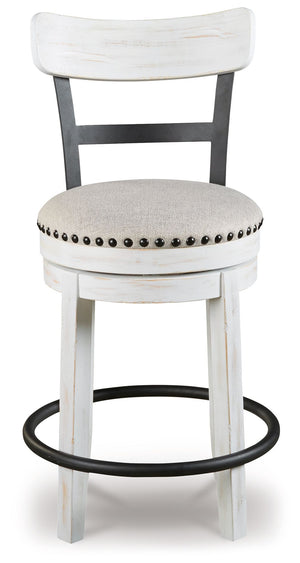 Valebeck - Full Back Swivel Stool - R&R Furniture Gallery (Fountain Valley, CA)