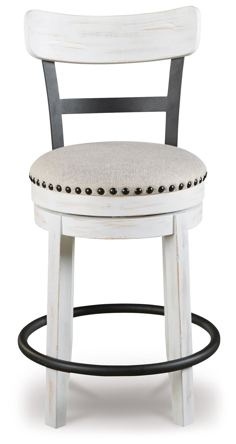 Valebeck - Full Back Swivel Stool - R&R Furniture Gallery (Fountain Valley, CA)