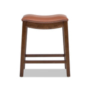 Barlow - Backless Saddle Counter Stool - Brown - R&R Furniture Gallery (Fountain Valley, CA)