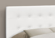 Full Size Headboard Only Upholstered Leather Look - White - R&R Furniture Gallery (Fountain Valley, CA)