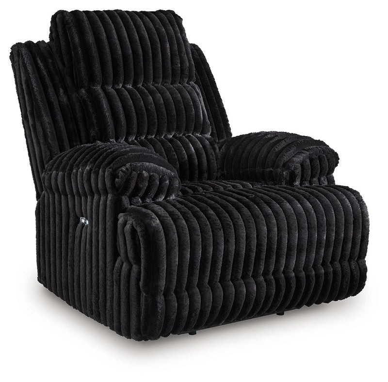 Rhine Falls - Zero Wall Power Recliner - Onyx - R&R Furniture Gallery (Fountain Valley, CA)