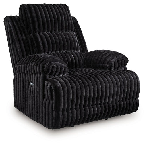 Rhine Falls - Zero Wall Power Recliner - Onyx - R&R Furniture Gallery (Fountain Valley, CA)