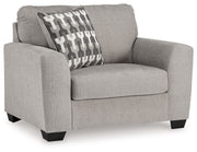 Avenal Park - Chair And A Half - Flannel - R&R Furniture Gallery (Fountain Valley, CA)