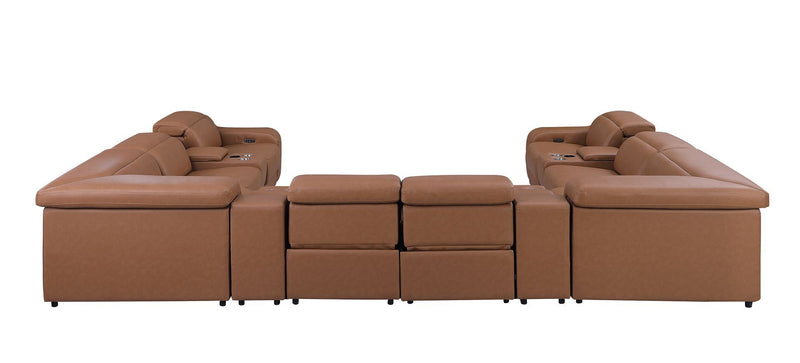1116 - 12-Piece U-Shaped Sectional Sofa In With 4 Power Recliners & Power Headrests