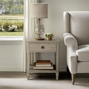 Victoria - Bedside Table With Drawer And Shelf - R&R Furniture Gallery (Fountain Valley, CA)