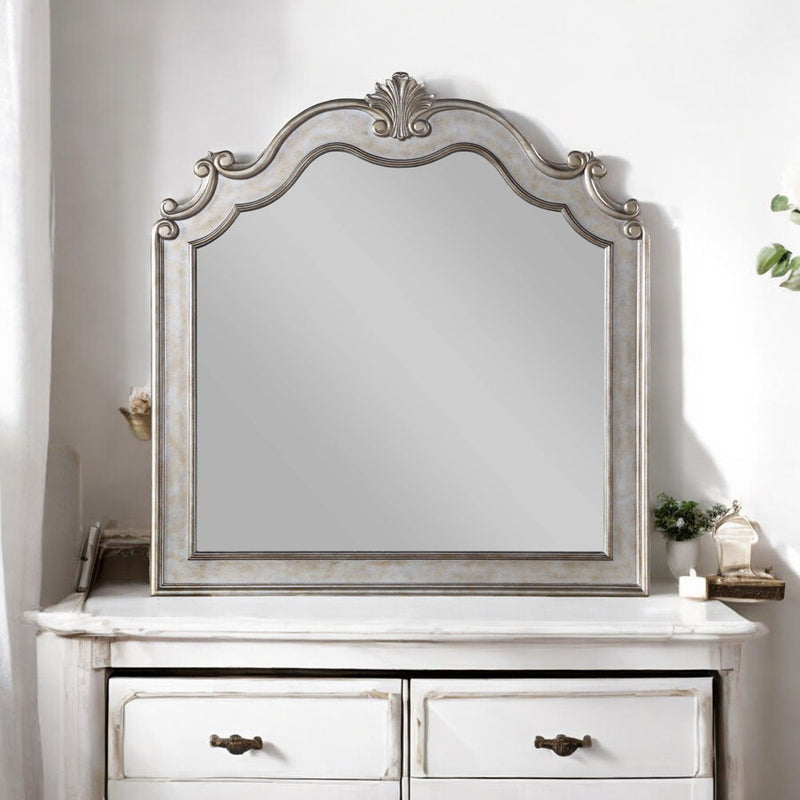 Esteban - Mirror - Antique Champagne - R&R Furniture Gallery (Fountain Valley, CA)