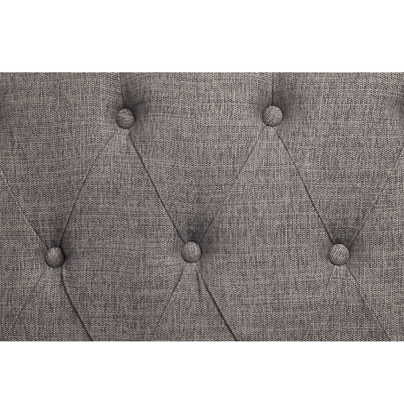 Florian - Loveseat With 3 Pillows - Gray Fabric & Antique White - R&R Furniture Gallery (Fountain Valley, CA)