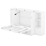 Murphy Bed With Shelves, Drawers And USB Ports - R&R Furniture Gallery (Fountain Valley, CA)