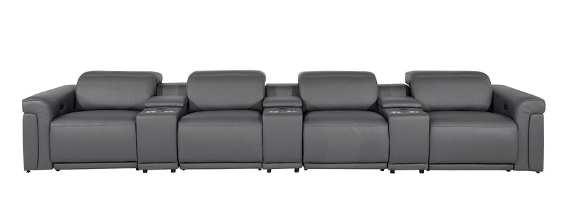 1126 - 7-Piece Modular Power Reclining Sofa In With 4 Power Recliners & Power Headrests