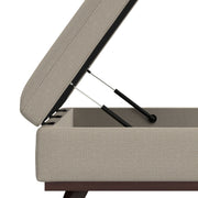 Owen - Multifunctional Square Coffee Table Storage Ottoman - R&R Furniture Gallery (Fountain Valley, CA)
