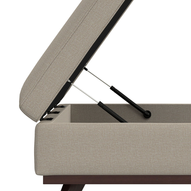 Owen - Multifunctional Square Coffee Table Storage Ottoman - R&R Furniture Gallery (Fountain Valley, CA)