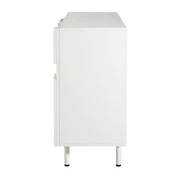 White Noble House sideboard buffet cabinet with four doors and adjustable shelves, providing wide storage space.