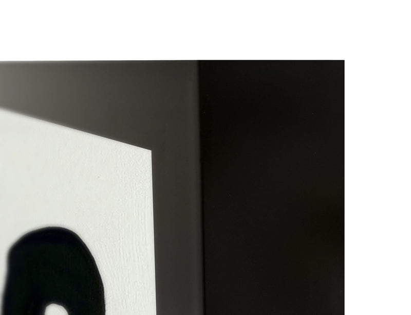 Mono - 48" x 72" Painting By Buddy Whitlock - Black / White - R&R Furniture Gallery (Fountain Valley, CA)