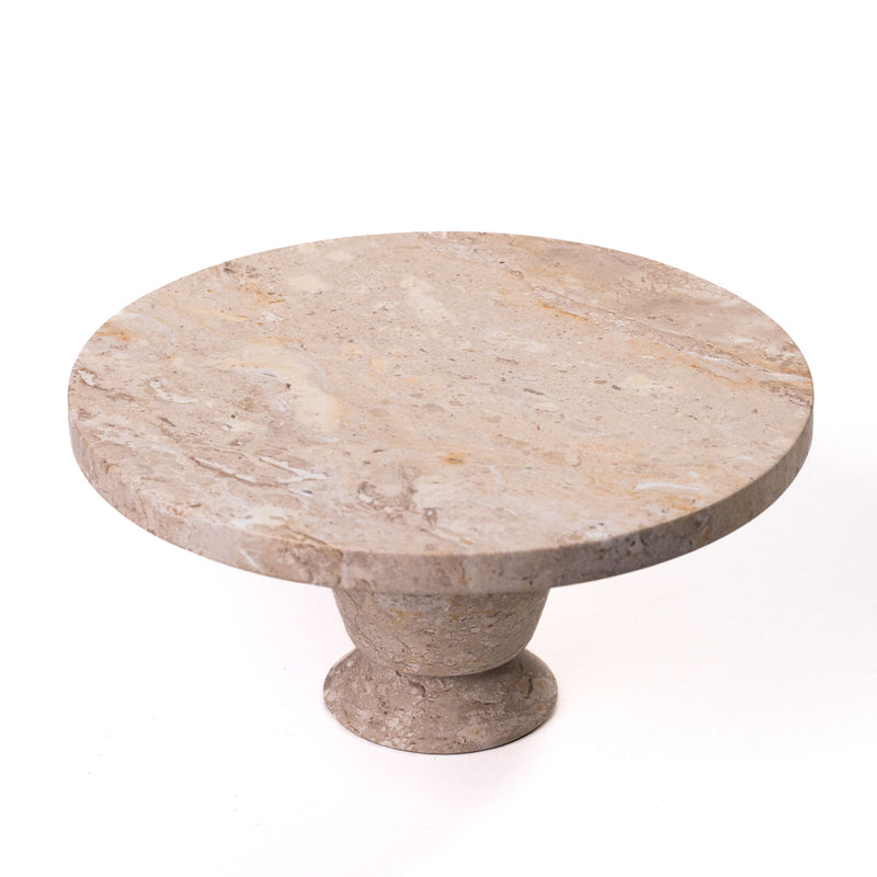 Natural Cake Stand - Travertine - R&R Furniture Gallery (Fountain Valley, CA)