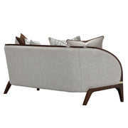 Houston - Loveseat - Pebble / Walnut - R&R Furniture Gallery (Fountain Valley, CA)