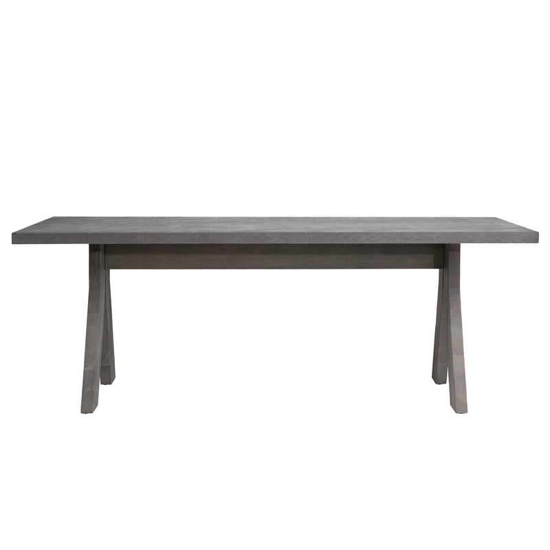 Augusto - Dining Table - Charcoal Gray With Smoked Oak