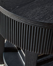 Marstream - Round End Table - Black - R&R Furniture Gallery (Fountain Valley, CA)
