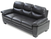 Glory Furniture Marta stationary sofa with plush fabric upholstery and modern design, shown in a cozy living room setting.
