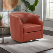 Emmett - Swivel Glider Barrel Chair With Clip Arm Design - R&R Furniture Gallery (Fountain Valley, CA)