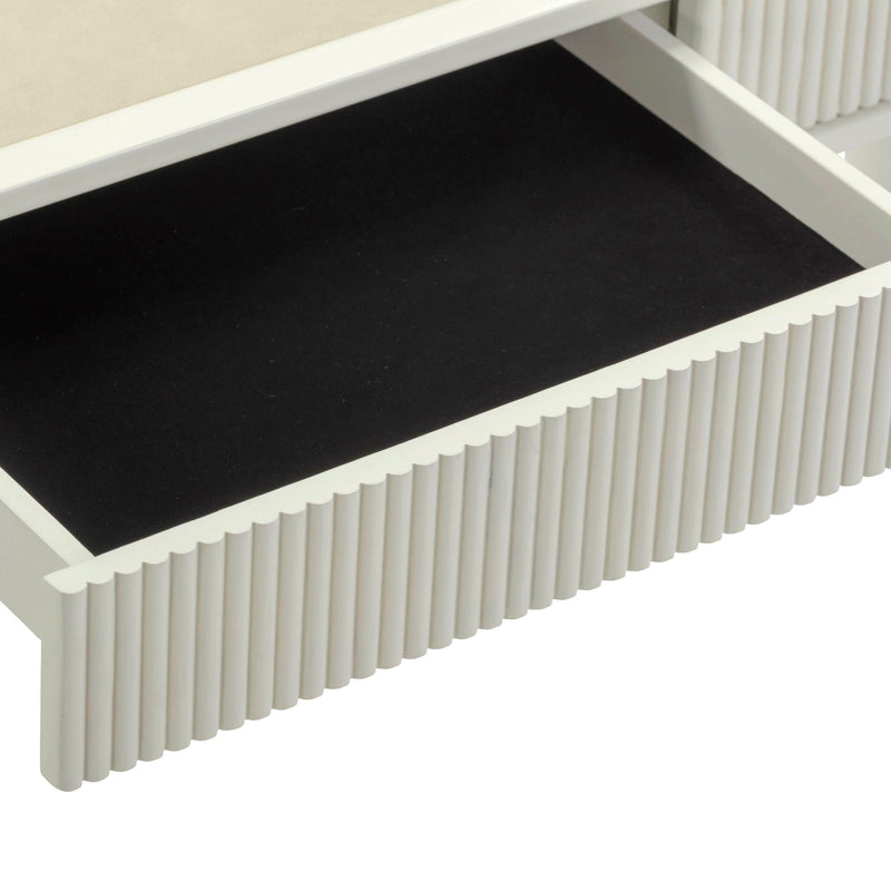 Sarah - Executive Work Desk - Cream - R&R Furniture Gallery (Fountain Valley, CA)