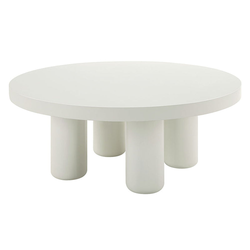 Sanat - Coffee Table - White - R&R Furniture Gallery (Fountain Valley, CA)