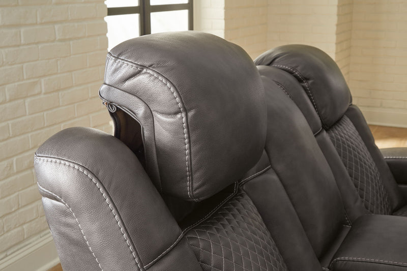 Fyne-dyme - Power Recliner/Adj Headrest - R&R Furniture Gallery (Fountain Valley, CA)