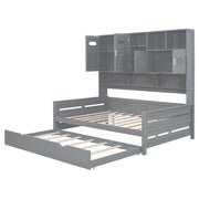 Daybed With All-In-One Cabinet And Shelf - R&R Furniture Gallery (Fountain Valley, CA)