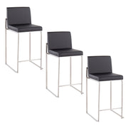 Lumi Source Fuji contemporary high back counter stool with modern design and functional features, shown in a sleek setting.
