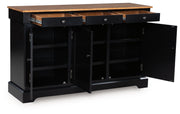 Wildenauer - Dining Room Buffet - Brown / Black - R&R Furniture Gallery (Fountain Valley, CA)