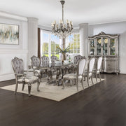 Ariadne - Dining Table With Pedestal - Antique Platinum - R&R Furniture Gallery (Fountain Valley, CA)